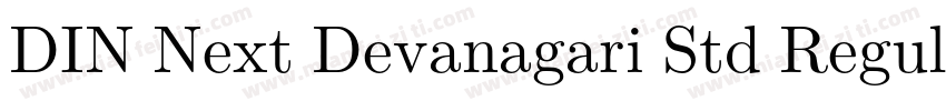 DIN Next Devanagari Std Regular字体转换